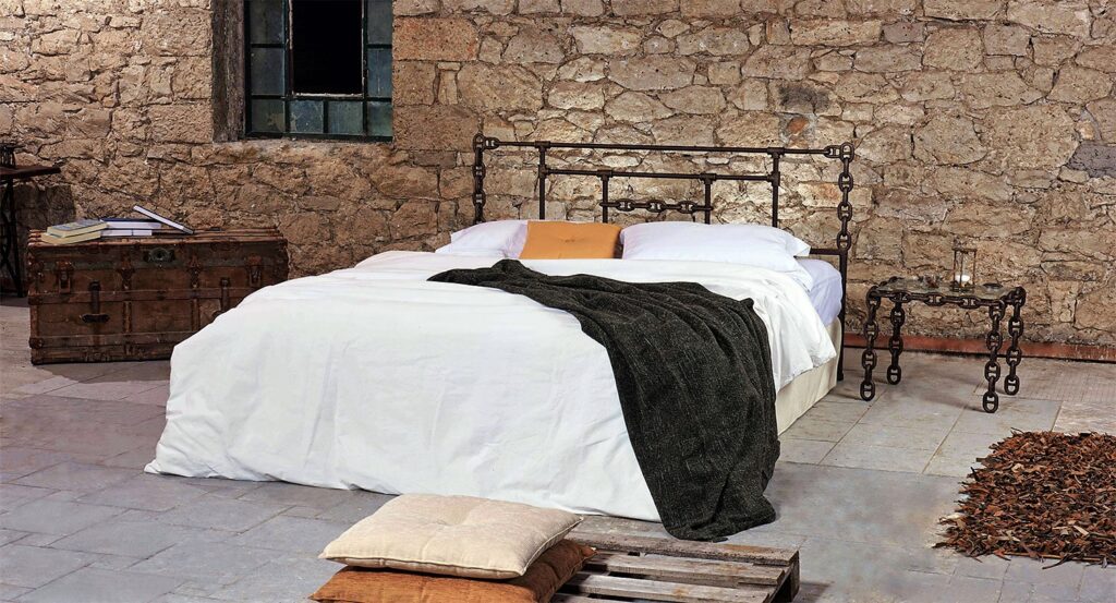 metal pipe bed frame