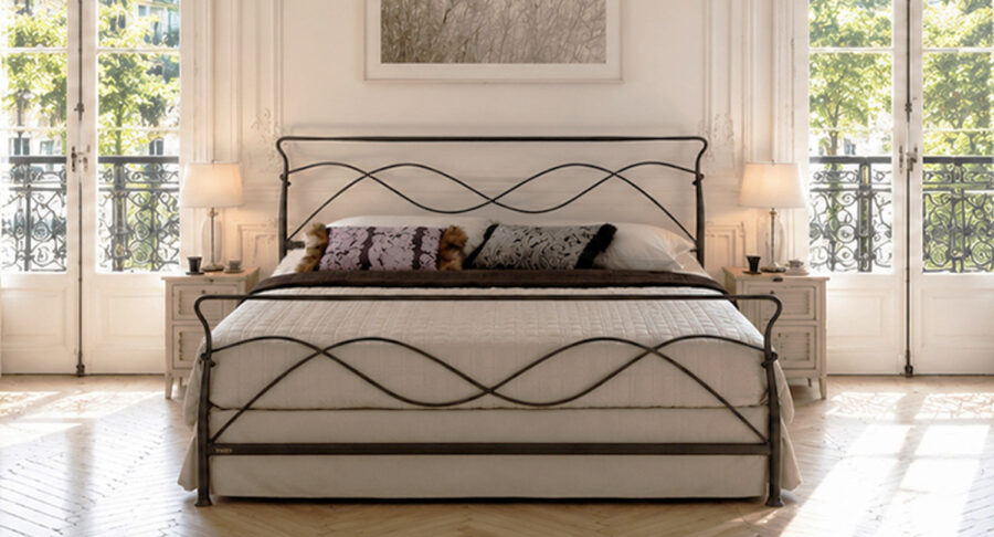 AVRA Wrought Iron Bed Frame - Simple and Elegant
