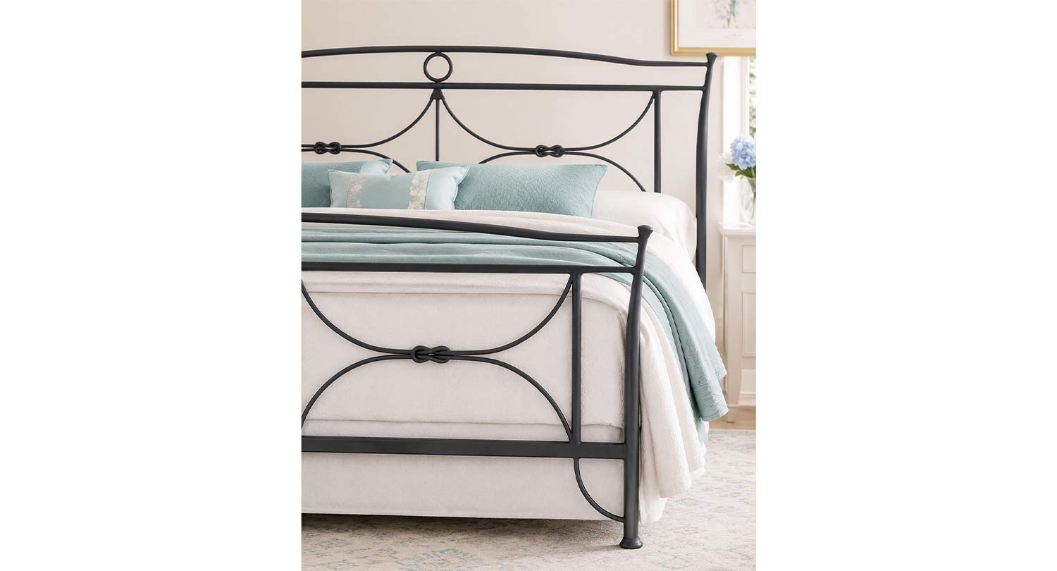 Letto in ferro ELENA – letto matrimoniale elegante con design pulito e linee raffinate - immagine 6