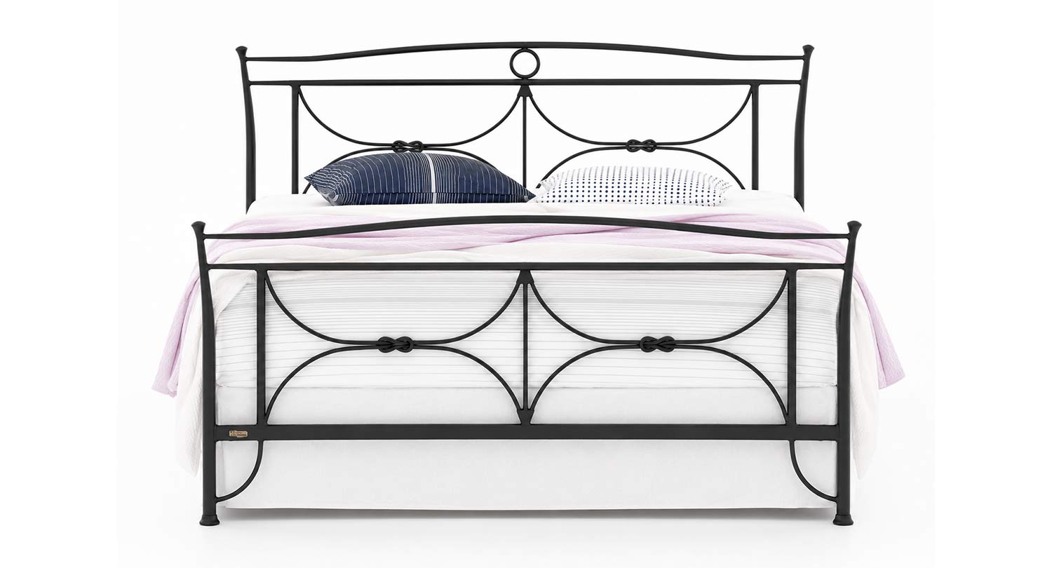 Letto in ferro ELENA – letto matrimoniale elegante con design pulito e linee raffinate - immagine 13