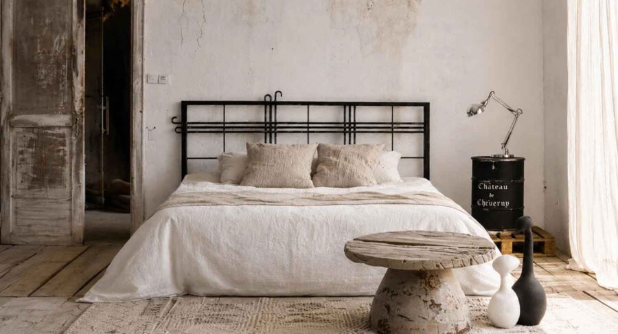 PANDORA Industrial Metal Bed Frame - Handmade Modern Design