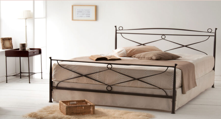 χειροποίητο κρεβάτι μεταλλικό - SOFIA Industrial Iron Bed Frame