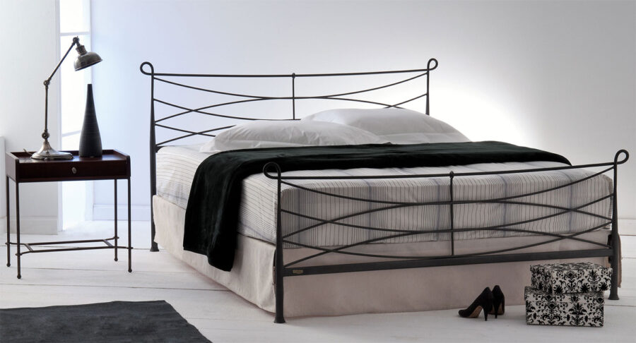 TOXO Industrial Bed with Metal Frame