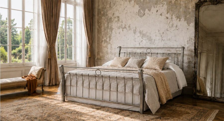 VICTORIA Rod Iron Bed Frame – Timeless Beauty