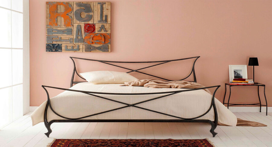 VENETIA King Size Metal Bed Frame - Elegant and Durable Design by Volcano Handmade Iron Bedrooms