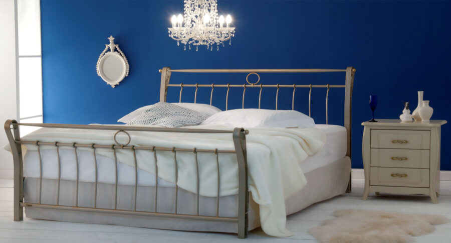 VICTORIA Rod Iron Bed Frame - Elegant Handcrafted Design by Volcano Handmade Iron Bedrooms