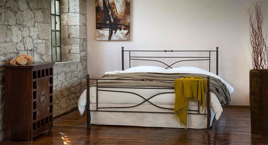 Μεταλλικό κρεβάτι μασίφ - Handcrafted VIENNA Vintage Metal Bed Frame by Volcano - Timeless Elegance with Modern Style, Lifetime Guarantee