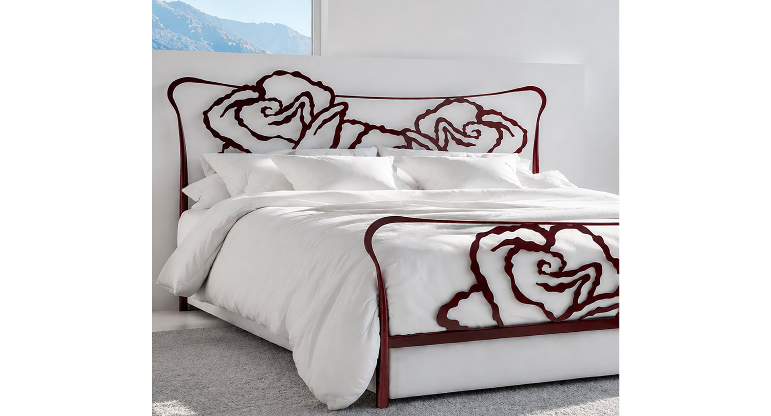 Letto in Ferro Battuto Artigianale ROSE – Eleganza senza Tempo per la Tua Camera da Letto - immagine 6