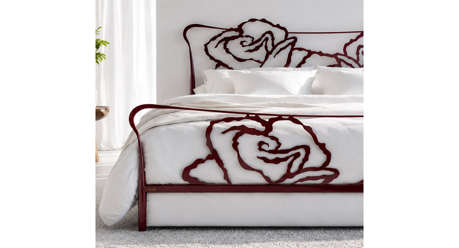 Letto in Ferro Battuto Artigianale ROSE – Eleganza senza Tempo per la Tua Camera da Letto - immagine 2