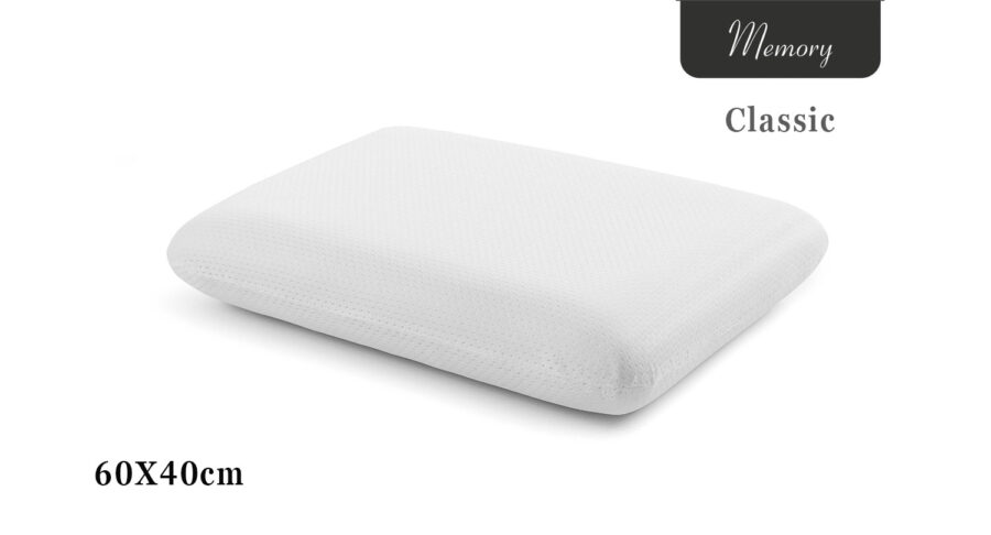 Il cuscino per dormire Memory Classico è realizzato in Memory Foam di alta qualità, un materiale rinomato in tutto il mondo per la sua capacità di adattarsi gradualmente alla posizione del corpo e sostenere in modo ottimale testa e collo.