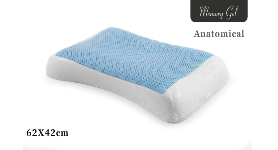 Il cuscino per dormire Memory Gel Anatomico combina tutti i vantaggi del Memory Foam con le proprietà termoregolatrici del Gel