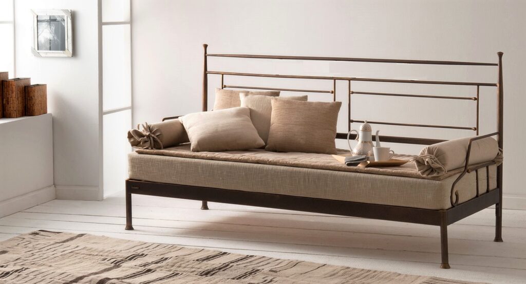 Divano letto in metallo puro VERONA | 100% stile essenziale...