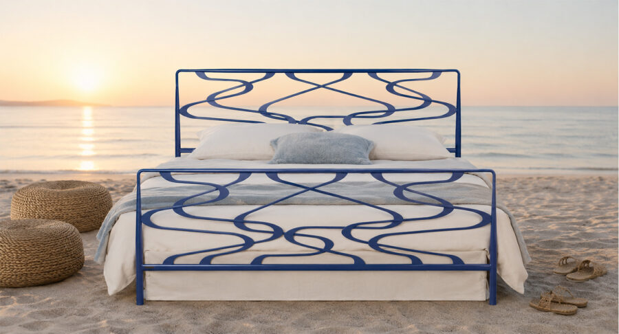 AEGEAN Iron Bed Frame – Mediterranean-inspired design