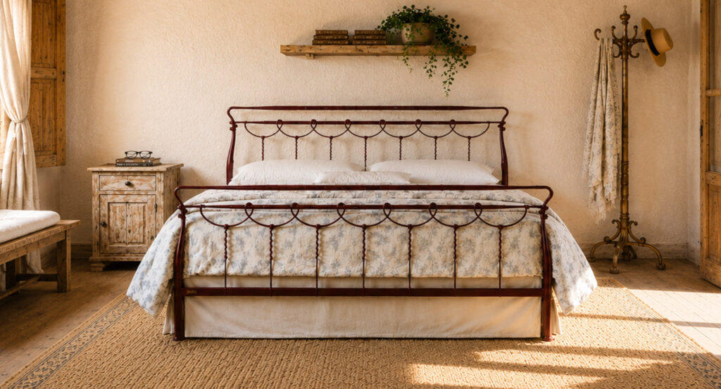 CLIO Metallbett Handgefertigt – Künstlerisches Bett für ein stilvolles Schlafzimmer