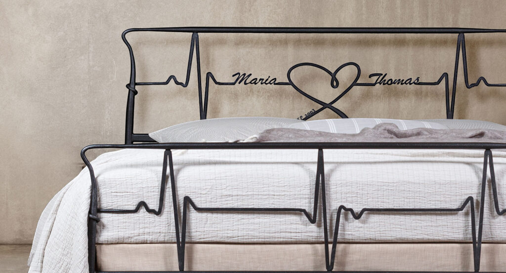 Metallisches bett HEARTBEAT Custom