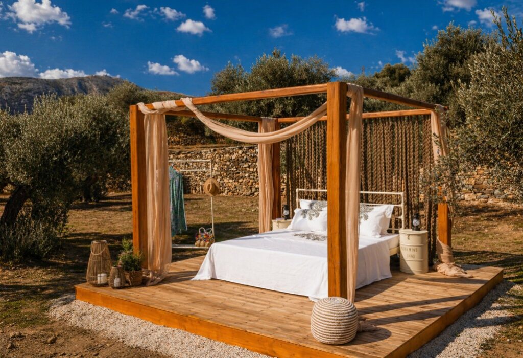 Schlafen unter den Sternen: Die Erfahrung einer Villa auf Sifnos durch die Philosophie von Volcano